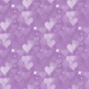 VORBESTELLUNG Allover Bokeh Hearts Bubble- Lila